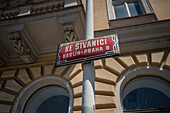 Ke Stvanici street sign in Prague