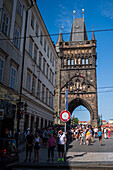 Altstädter Brückenturm an der Karlsbrücke in Prag