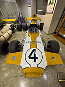 A 1971 Brabham BT36 Formula 2 race car in the Argentine Automobile Club Museum, Buenos Aires in Argentina.