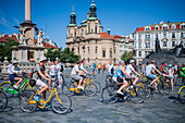 Fahrradtour durch das Zentrum von Prag