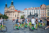 Fahrradtour im Zentrum von Prag