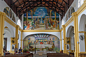 Nave of the Church of the Miracle or Iglesia del Milagro, a Catholic church in San Jose de Metan, Salta Province, Argentina.