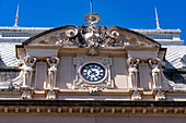 Detail of the facade of the Jujuy Government Palace in San Salvador de Jujuy, Argentina.