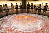 Recreation of the Little Boy blast over Nagasaki. Exhibition inside the Hiroshima Peace Memorial Museum, Hiroshima, Japan