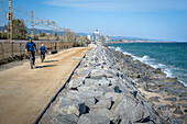 Cabrera de mar beach, El Maresme, Catalonia, Spain