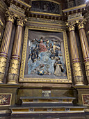 Altarbild in einer Seitenkapelle der Basilika Unserer Lieben Frau vom Rosenkranz und des Klosters Santo Domingo in Buenos Aires, Argentinien. Auch Santo-Domingo-Kloster genannt