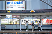 Atomic Bomb Museum tram station. The trams began service in 1915 and has been running ever since, Nagasaki, Japan