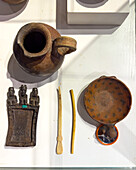 Pre-Hispanic artifacts from the Tilcara pucará. Eduardo Casanova Archeology Museum, Tilcara, Argentina.