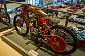 A vintage 1919 Hamilton motorcycle in the Automobile Museum of Termas de Rio Hondo, Argentina.