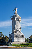 The Spaniard's Monument in the intersection of Sarmiento & Libertador in Palermo, Buenos Aires, Argentina.