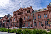 Die Casa Rosada oder das Regierungsgebäude ist der offizielle Arbeitsplatz des argentinischen Präsidenten. Buenos Aires, Argentinien