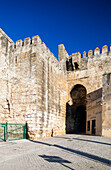 Carmona, Spain, Jan 8 2009, Discover the ancient Sevilla gate in Carmona, a stunning example of Moorish architecture against a clear blue sky.