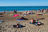 Grande Plage beach of Biarritz, France