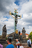 Statuary of the Holy Crucifix and Calvary on Charles Bridge, Prague