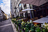 Facade of Four Seasons Hotel Gresham Palace Budapest