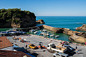 Fishing port of Biarritz, France