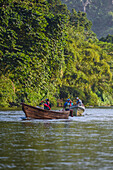 Boat tours in Don Diego River, Santa Marta, Colombia