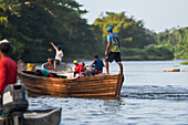 Boat tours in Don Diego River, Santa Marta, Colombia