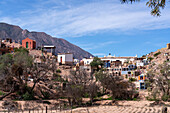 Tombs in the Our Lady of Carmen Cemetery in Maimara in the Humahuaca Valley or Quebrada de Humahuaca, Argentina.