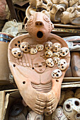 Ceramic art created by master ceramist Manuel Cruz, known as the Gaudí of Cafayate, in his studio in Cafayate, Argentina.