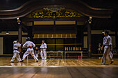 Youth Karate competition at the original wooden Kyoto Budo Center (????; kyubutokuden) dated from 1899 in the Meiji Period and is the oldest such martial arts center in Japan.