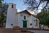 Facade of the Church of Santa Rosa de Lima in Purmamarca, Argentina.