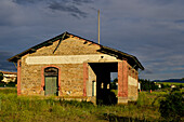 The abandoned railway station of Hontanares de Eresma in the province of Segovia.