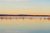 The Santillana reservoir in Manzanares el Real, Madrid.