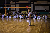 Youth Karate competition at the original wooden Kyoto Budo Center (????; kyubutokuden) dated from 1899 in the Meiji Period and is the oldest such martial arts center in Japan.