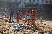 Grande Plage beach of Biarritz, France