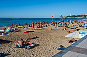 Grande Plage beach of Biarritz, France