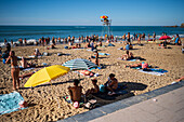 Grande Plage beach of Biarritz, France