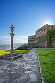 Schloss San Carlos, Finisterre (Fisterra), La Coruna, Galicien, Spanien, Europa