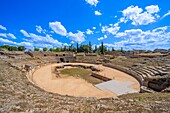 Römisches Amphitheater, UNESCO-Welterbestätte, Merida, Estremadura, Spanien, Europa