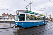 Tram n.4, Zurich, Switzerland, Europe