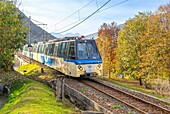 Malesco, Vigezzina-Centovalli train, Valle Vigezzo, Val d'Ossola, Verbania, Piedmont, Italy, Europe