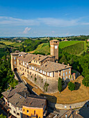 Schloss Levizzano Rangone, Levizzano, Castelvetro di Modena, Modena, Emilia-Romagna, Italien, Europa