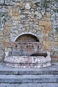 Old Fountain, Mezzojuso, Palermo, Sicily, Italy, Mediterranean, Europe