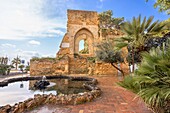 Norman Arch and Mokarta Square, Mazara del Vallo, Trapani, Sicily, Italy, Mediterranean, Europe