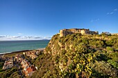 Burg von Milazzo, Milazzo, Messina, Sizilien, Italien, Mittelmeer, Europa