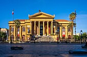 Massimo-Theater, Palermo, Sizilien, Italien, Mittelmeerraum, Europa