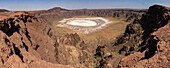 Wahban Crater (caldera) in Hejaz Mountains northeast of Jeddah, Saudi Arabia, Middle East