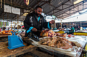 Meat for sale, Central market, Goma, Democratic Republic of Congo, Africa