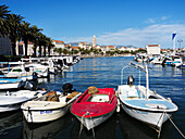 Riva und Altstadt von Matejuska aus, Split, Kroatien, Europa