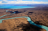 Santa Cruz Fluss und Lago Argentino, Argentinisches Patagonien, Argentinien, Südamerika