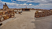 Die Aussichtsplattform des Desert View Watchtower am Grand Canyon South Rim, UNESCO-Weltnaturerbe, Arizona, Vereinigte Staaten von Amerika, Nordamerika