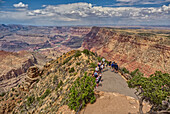 Blick von der Aussichtsplattform des Desert View Watchtower am Grand Canyon South Rim, UNESCO-Weltkulturerbe, Arizona, Vereinigte Staaten von Amerika, Nordamerika