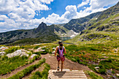 Hiking trails around Seven Rila Lakes, Bulgaria, Europe