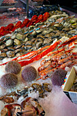 Seafood, Fish Market, Bergen, Norway, Scandinavia, Europe