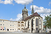 Allerheiligenkirche oder Schlosskirche, Lutherstadt Wittenberg, Sachsen Anhalt, Deutschland, Europa